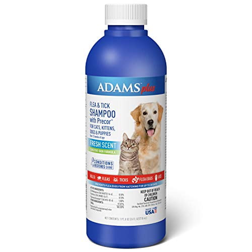 Adams Plus Flea and Tick Shampoo with Precor, Flea Treatment for Cats