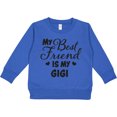 thumbnail image 2 of Inktastic My Best Friend is My Gigi with Hearts Toddler Sweatshirt, 2 of 4