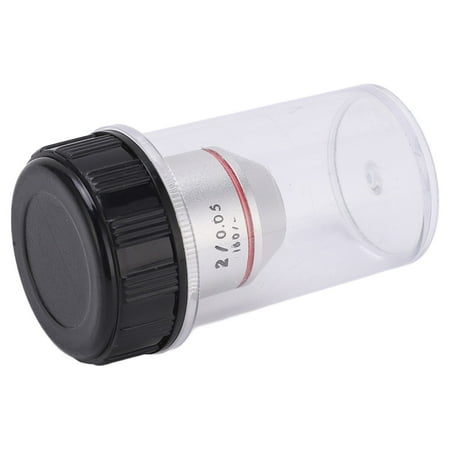 Image of 2x Achromatic Objective Lens Low Power Clear Imaging 195 Achromatic Objectives Comfortable General RMS Thread 20.2mm With Storage Box For Biological Microscope