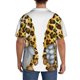 thumbnail image 3 of Fotbe Leopard Gnomes Camisa Estampada de Manga Corta para Hombre, Casual de Verano, Estilo Playero, Sin Arrugas-Small, 3 of 5