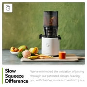 Hurom Cold Press Juicer Machine, H320 Low Pulp Slow Juicer (White)