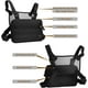thumbnail image 2 of Chaleco táctico Molle con arnés de pecho para radio bidireccional, walkie-talkies, color negro, 2 of 5