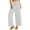 White, variant on ZZwxWA Palazzo Pants for Women Casual 2025 Cotton Linen Loose Fit High Waist Stretchy Smocked Wide-Leg Trousers with Pockets