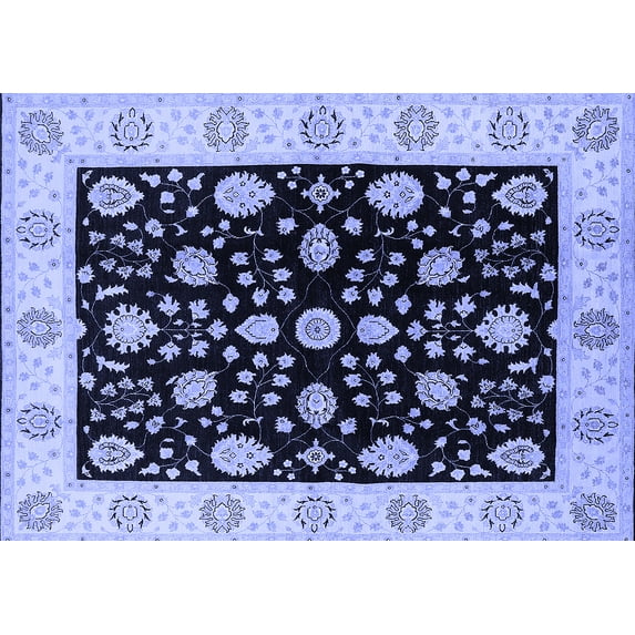 Ahgly Company Indoor Rectangle Oriental Blue Traditional Area Rugs, 3' x 5'