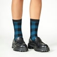 thumbnail image 4 of Honeii Blue Black Plaid Print Children's Colorful Socks,Unisex Kids and Toddlers' Cushioned Sock,Kids Athletic Crew Socks,for Everyday Wear and Sports, 4 of 5