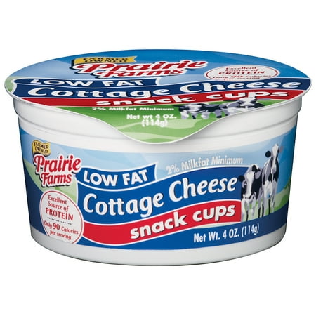Prairie Farms Low Fat Cottage Cheese 4 Oz Snack Cup Walmart Com
