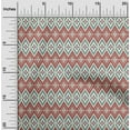 thumbnail image 2 of oneOone Georgette Viscose Maroon Fabric Asian Ikat Craft Projects Decor Fabric Printed By The Yard 42 Inch Wide, 2 of 4