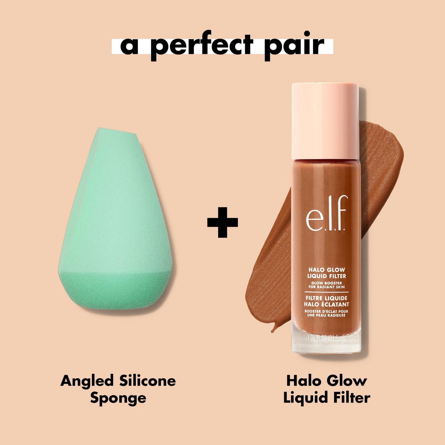 e.l.f. Cosmetics Éponge visage angulaire en silicone Paquet de 1