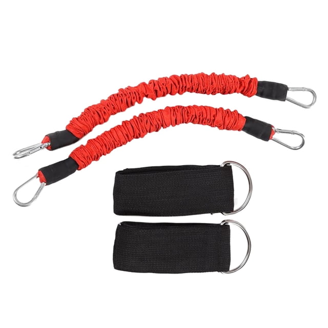 Leg Resistance Bands with Straps Resistance Training Yoga Training Workout red