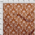 thumbnail image 3 of oneOone Tissu Popeline de Coton Marron Matériel de Robe Florale Tissu Imprimé Tissu au Mètre 56 Pouces de Large, 3 of 4