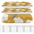 thumbnail image 2 of HAHDAXIA Flower Pattern Design Bedding Solid Comforter Set for All Seasons 3 Pieces(1 Comforter+2 Pillowcases) Soft Microfiber Bedding Set Twin(86"x70"), 2 of 7