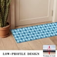 thumbnail image 3 of Blue White Checkerboard Checkered Pattern Door Rugs,Washable Non Slip Door Mats Indoor,Decorative Door Mats,Entry Mat Indoor for Entrance,Bedroom,Kitchen,Bathroom,16"x47", 3 of 6