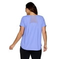 thumbnail image 2 of RBX Active Women's Plus Size Quick Dry Short Sleeve Workout Top with Mesh Panels, 2 of 5