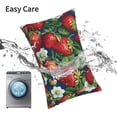 thumbnail image 6 of Yiaed Strawberry2 Print Brushed Microfiber Envelope Pillowcases, Standard,Envelope Closure Pillow Cases(No pillow core)-14"x20", 6 of 6
