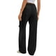 thumbnail image 3 of Pantalones cargo Gracyoga 2025 para mujer de cintura alta, color negro, 3 of 6
