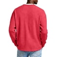 thumbnail image 4 of Mens Waffle Henley Shirt Long Sleeve Button Pullover Lightweight and Stretchy Knit Top for Casual and Smart Style 2026 Wine S, 4 of 8