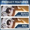 thumbnail image 6 of Unique Bargains Car Wheel Hub Centric Rings OD 110.1mm to ID 79.6mm Wheels Center Shaft Shock Absorbing Hubrings Aluminium Alloy Silver Tone Durable, 6 of 7