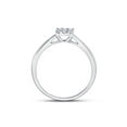 thumbnail image 4 of 10kt White Gold Womens Round Diamond Cluster Ring 1/8 Cttw, 4 of 4