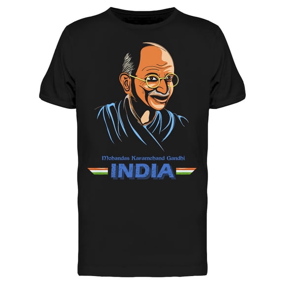 Nation Hero Gandhi T-Shirt Men -Image by Shutterstock, Male Small