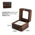 thumbnail image 3 of hengsof Ring Box Jewelry Box Wooden Ring Box Engagement Ring Box With 1 Slot Wedding Ring Box For Ring Elegant And Retro Ring Box For Wedding Proposal, 3 of 7