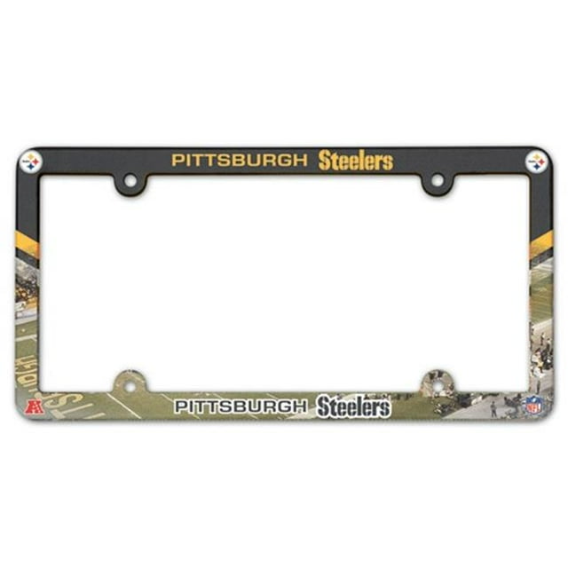 Pittsburgh Steelers License Plate Frame Plastic Full Color Style