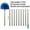 H, variant on Duster with Extension Pole, 6-Feet Stainless Steel Pole, Medium Stiff Bristles, Ceiling Fan and Wall Cleaning Tool for Indoor and Outdoor Use