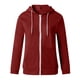 thumbnail image 3 of Puntoco Moda Mujer Casual Con Capucha Slim Cremallera Polar Suéter Abrigo Puntoco Puntoco-1, 3 of 5