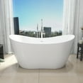 thumbnail image 4 of Dreamline Btnl2867xc Nile 67" Free Standing Acrylic Soaking Tub - White, 4 of 5