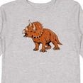 thumbnail image 4 of Inktastic Triceratops Roaring Boys or Girls Long Sleeve Toddler T-Shirt, 4 of 5