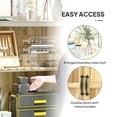thumbnail image 4 of Outsunny Outdoor Garden Shed, Wooden Backyard Shed with Metal Tabletop, Shelf and 2 Doors for Patio, Lawn, Natural Wood, 4 of 9