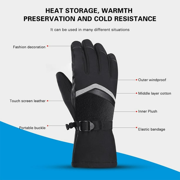 Winter Cycling Gloves, Double Layer Touch Screen 2 Cut Fingers Waterproof  Comfortable Fishing Gloves For Daily Wear M,L,XL 