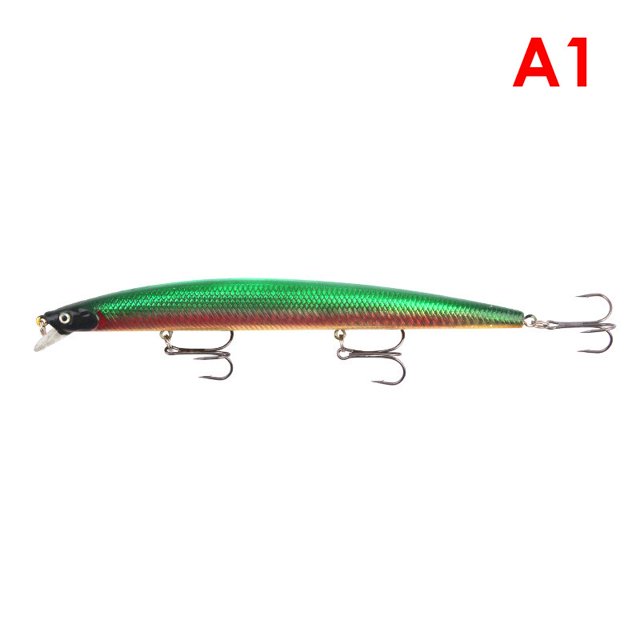 Factory Wholesale Bionic Fishing Lure Minnow 18.5cm 24g Topwater Floating 3D Eyes Hard Baits Wobbler Sea Bass Accessory He Qiyong unisex