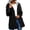 Black—Jackets for Women, variant on Womens Rain Jackets Lightweight Hooded Windbreaker with Striped Lining Mid Long Zip Up Hoodies Casual Spring Fall Outdoor Jacket with Pocket Relax Fit Rain Coats Beige XXL