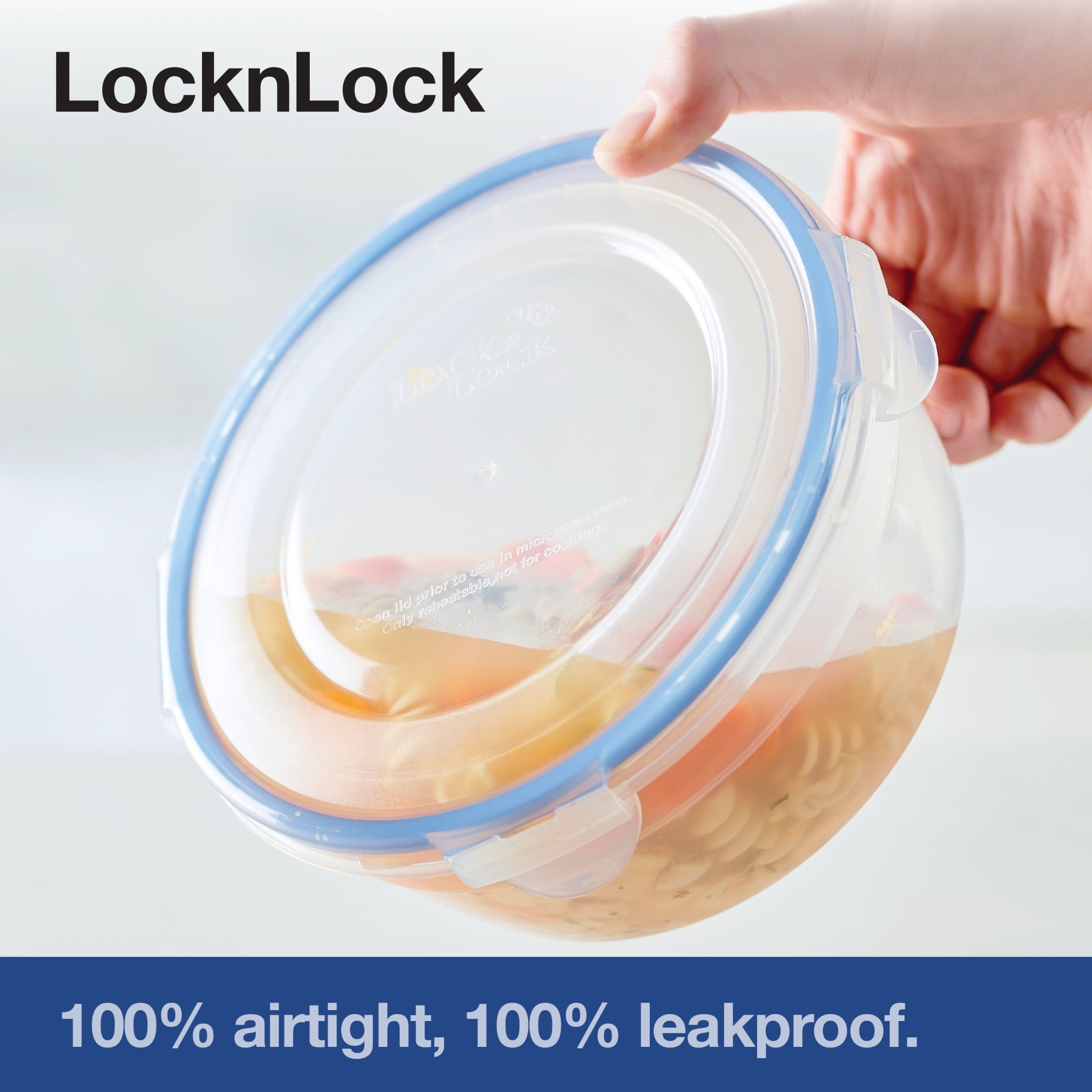 Lock N Lock Serve & Store 4-Piece Set Round Nesting Storage