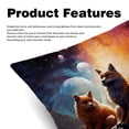 thumbnail image 2 of Starry Animals Exclusive Velvet Throw Pillow Inserts Set of 2 with Unique Patterns - 16x16, 18x18, 20x20 Inches for Pillow Covers and Decorative Pillows for Home, 2 of 6