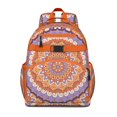 thumbnail image 1 of Mandala Cosmic Spiritual Spirituality School Backpack Adjustable Padded Straps Chest Strap Large Capacity Water-Resistant Backpack, 1 of 6