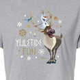 thumbnail image 3 of Frozen 2 - Yuletide Fun  - Juniors Cropped Cotton Blend T-Shirt, 3 of 5