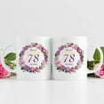 thumbnail image 3 of 78th Birthday Gifts for Women, Mom, Grandma, Sister, Wife, Friend, Aunt - Blessed By God for 78 Years with A Garland Birthday Mug - 11oz Coffee Mug (78th Birthday Gift), 3 of 6