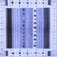 thumbnail image 1 of Ahgly Company Indoor Square Solid Blue Modern Area Rugs, 5' Square, 1 of 4