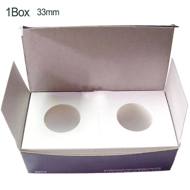 Bgsha 12 Specifications Coin Holders Stamp Coin Storage Square Cardboard Box