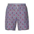 thumbnail image 4 of Lsque Mens Swim Trunks Anchors Pattern - Bathing Suit Compression Liner - Beach Swim Shorts Swimwear - (S-3XL) - Stretch Quick Dry -X-Large, 4 of 9