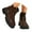 Coffee, variant on Mostsola Ankle Boots for Women Trendy Lug Sole Chunky Heel Soft Leather Side Zipper 2025 Fall Boots