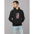 thumbnail image 2 of Damaged American Flag Hoodie Men -GoatDeals Designs, Male XX-Large, 2 of 4