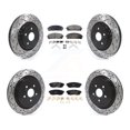 thumbnail image 1 of Transit Auto Front Rear Coated Drilled Slotted Disc Brake Rotors and Semi-Metallic Pads Kit for Car Lexus RX350 RX450h RX350L RX450hL KDF-100678, 1 of 11