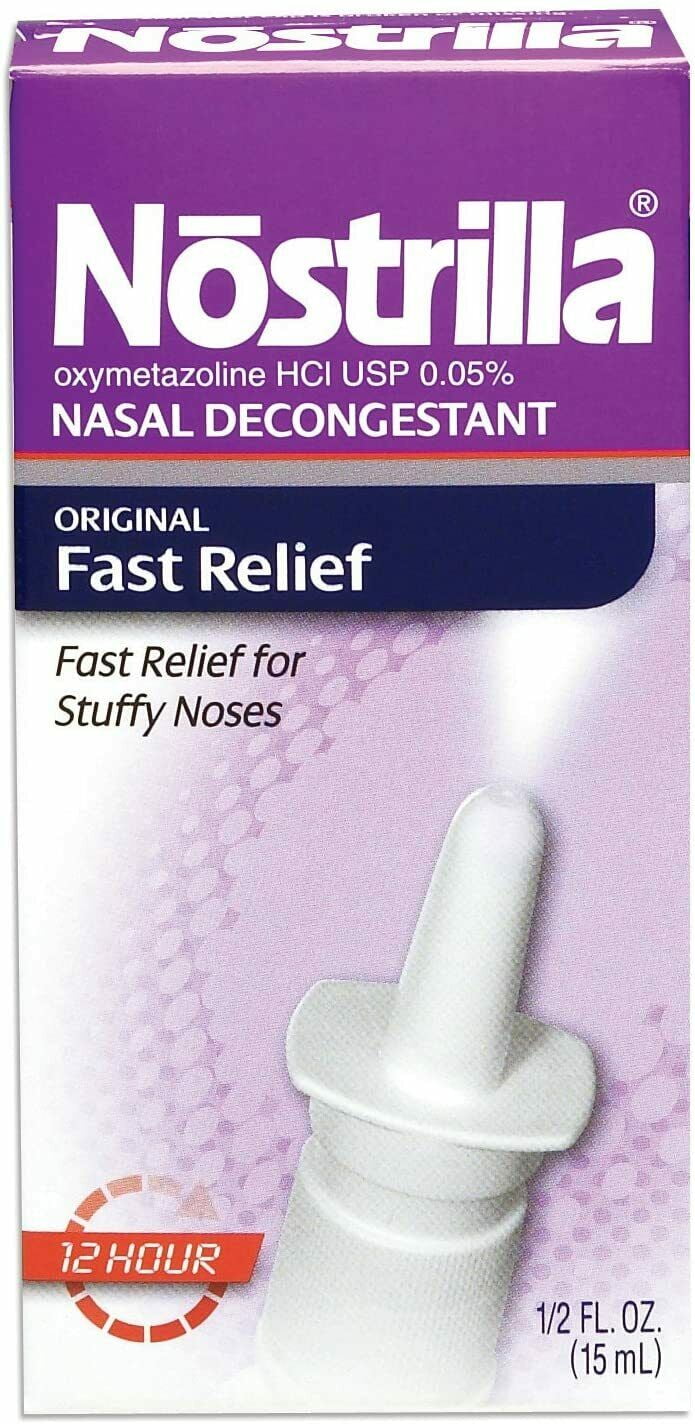 Nostrilla Nasal Decongestant Original Fast Relief 0.50 oz (Pack of 2)