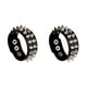 thumbnail image 1 of Minnieouse Pulseras con remaches, brazaletes Punk ligeros, brazaletes de cuero a la moda Unisex, joyería de moda, regalo de cumpleaños, fiesta Negro 2Conjunto, 1 of 6
