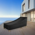 thumbnail image 7 of Coolmade 2 Pack Black Patio Chaise Lounge Covers, Durable Outdoor Chaise Lounge Covers Water Resistant,83"L x 30"W x 32"H inch, 7 of 7