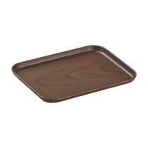 Coffee S Coffee Wood Grain Tray Rectangular Shape For Food Fruit Dessert Serving Kitchen Dining Table Decoration Food Grade Material Easy To Clean