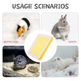 thumbnail image 3 of TEHAUX Yellow Plastic Bunny Litter Pan Rabbit Litter Box for Small Animals Owners 1Set, 3 of 7