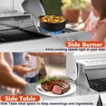 thumbnail image 6 of Frizi 68,000 BTU 5-Burner Propane Gas Grill with Side Burner, Stainless Steel Outdoor BBQ Grill with 647 sq.in Cooking Area, Warming Rack, and Food Clip, 6 of 8